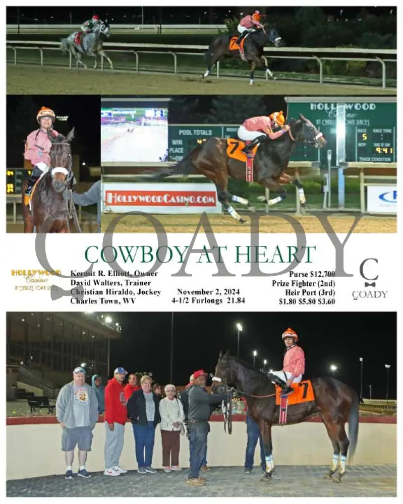 Cowboy At Heart - 11-02-24 R05 Ct Hollywood Casino At Charles Town Races