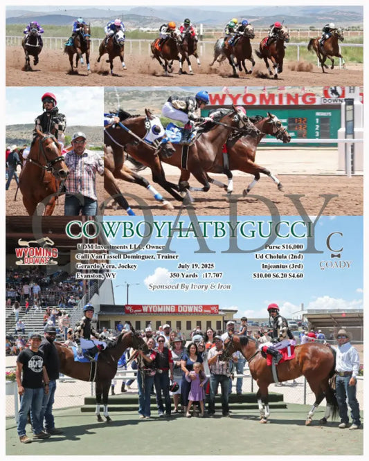 COWBOYHATBYGUCCI - 07-19-25 - R02 - WYO Wyoming Downs