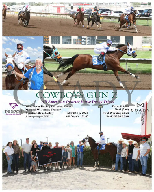 Cowboys Gun Z - All American Quarter Horse Derby Trials 08-11-24 R06 Alb Downs At Albuquerque