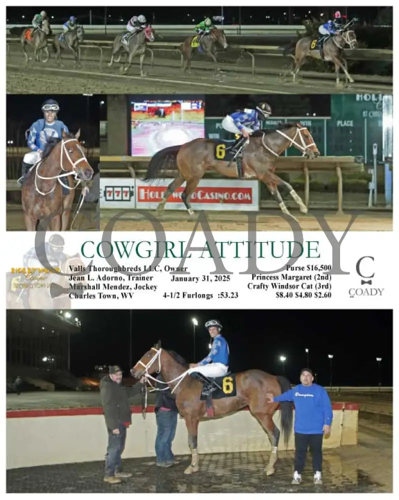Cowgirl Attitude - 01-31-25 R03 Ct Hollywood Casino At Charles Town Races