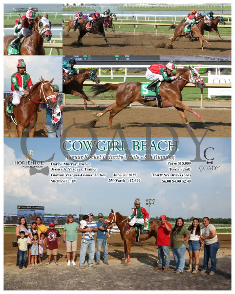 COWGIRL BEACH - Jaguar Rocket Futurity Trials - 8th Running - 06-26-25 - R09 - IND Indiana Grand