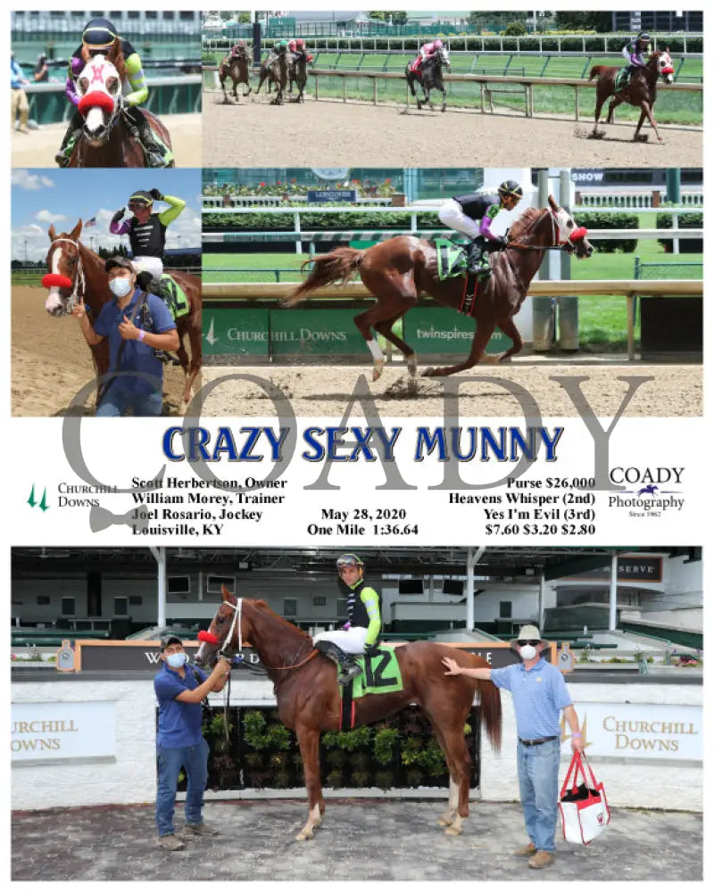 Crazy Sexy Munny - 05-28-20 R05 Cd Churchill Downs