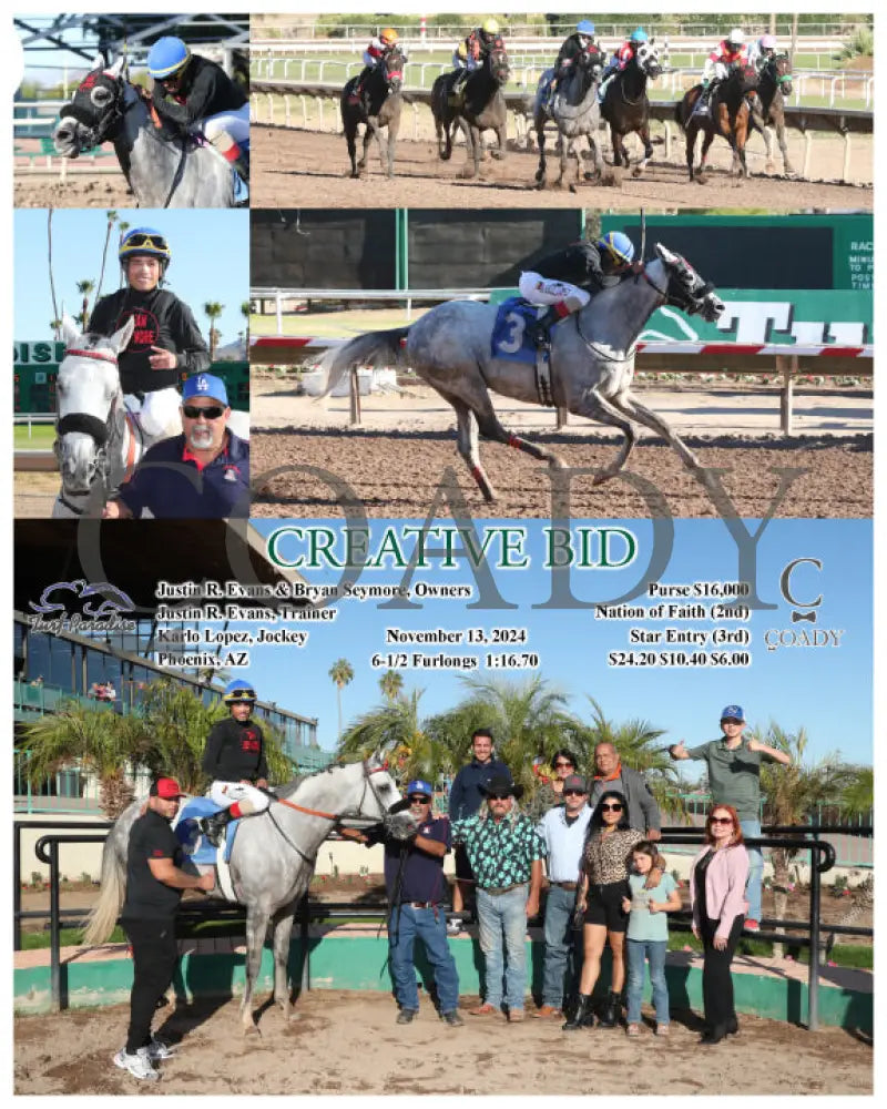 Creative Bid - 11-13-24 R06 Tup Turf Paradise