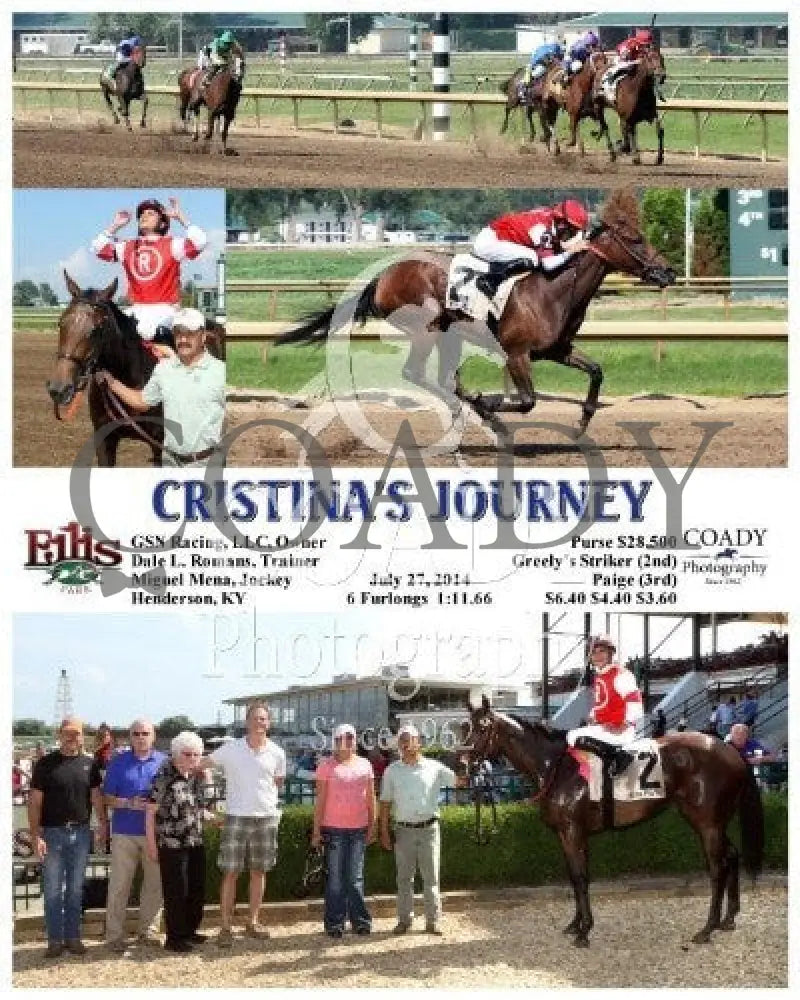 Cristina’s Journey - 072714 Race 07 Elp Ellis Park