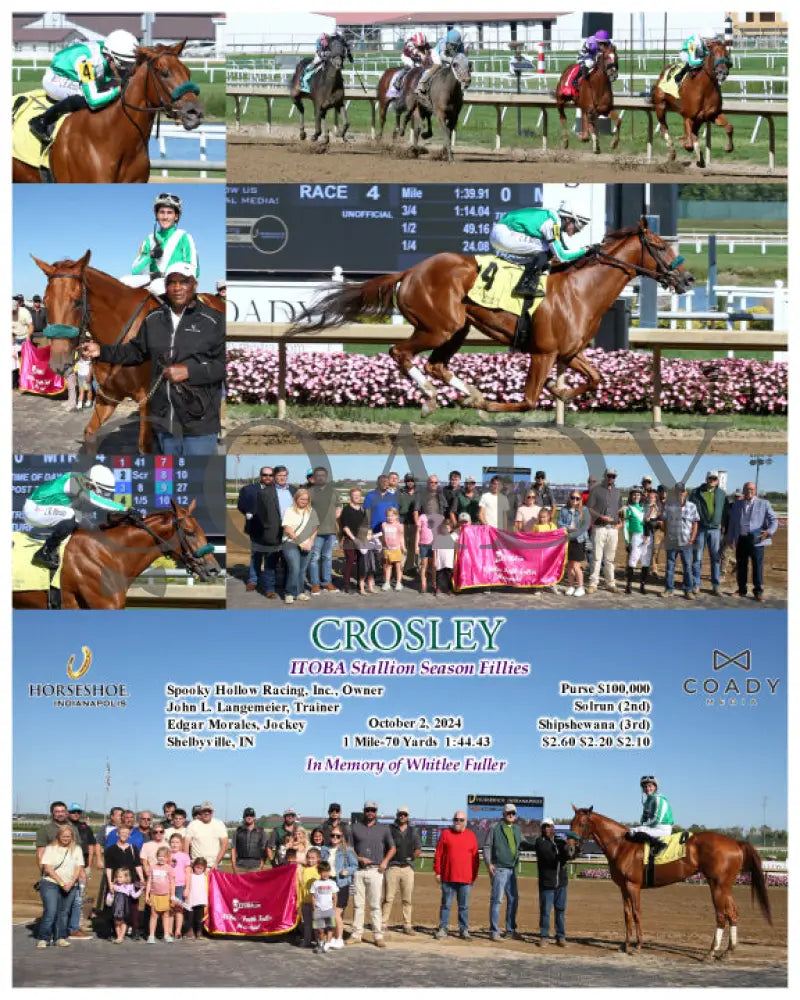Crosley - Itoba Stallion Season Fillies 10-02-24 R04 Ind Indiana Grand