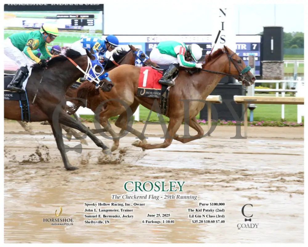 CROSLEY - The Checkered Flag - 29th Running - 06-25-25 - R07 - IND Action Indiana Grand