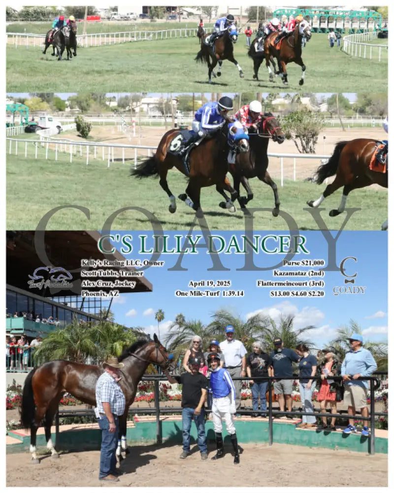 C’S LILLY DANCER - 04-19-25 - R04 - TUP Turf Paradise