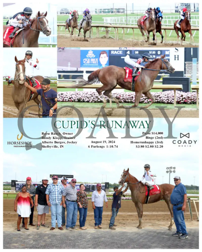 Cupid’s Runaway - 08-19-24 R04 Ind Indiana Grand