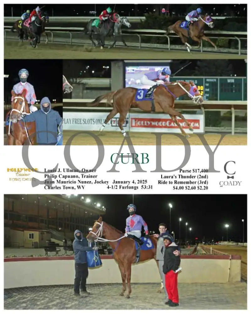Curb - 01-04-25 R01 Ct Hollywood Casino At Charles Town Races