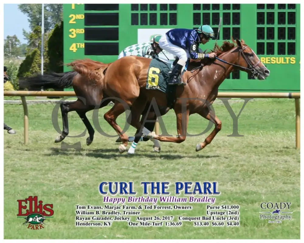Curl The Pearl - 082617 Race 04 Elp A Ellis Park
