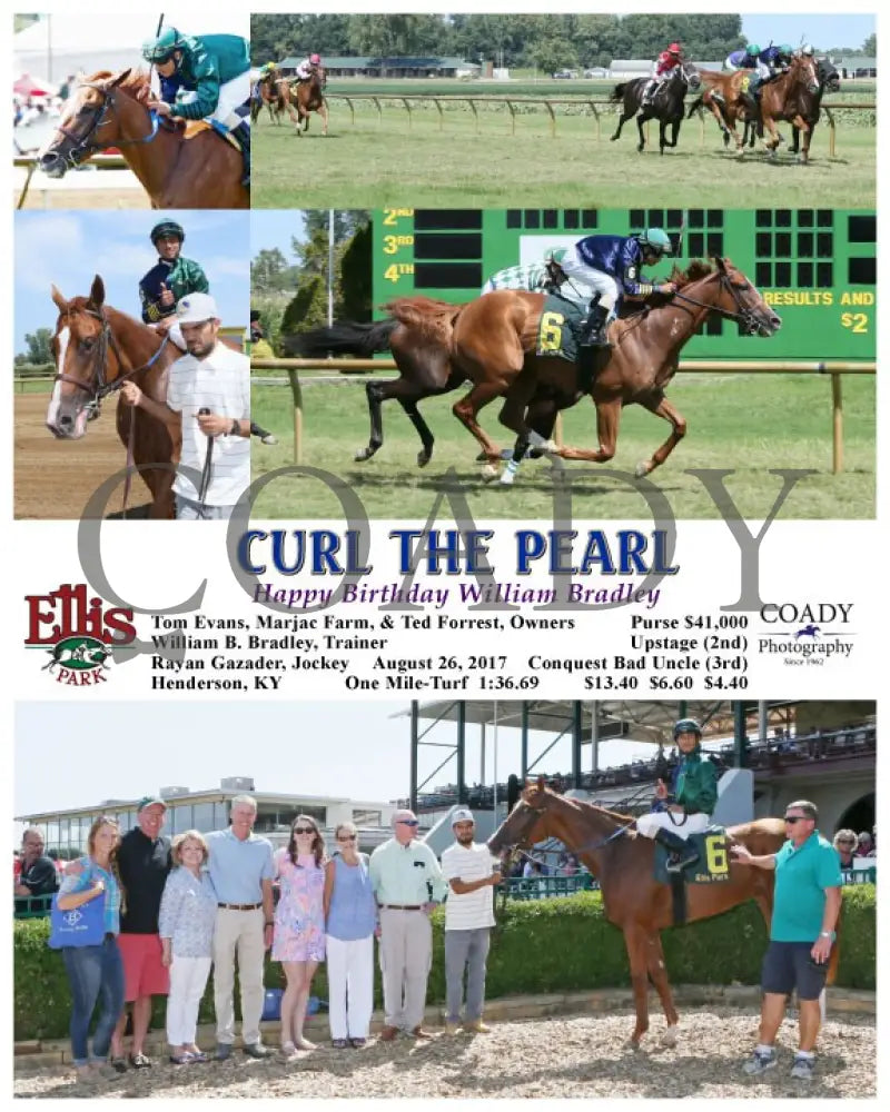 Curl The Pearl - 082617 Race 04 Elp Ellis Park