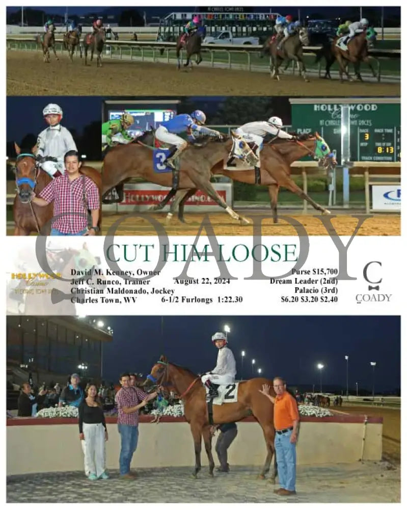 Cut Him Loose - 08-22-24 R03 Ct Hollywood Casino At Charles Town Races