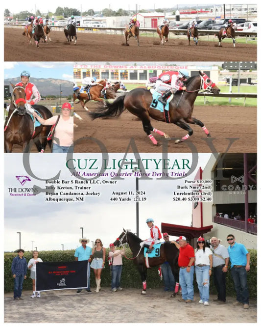 Cuz Lightyear - All American Quarter Horse Derby Trials 08-11-24 R10 Alb Downs At Albuquerque