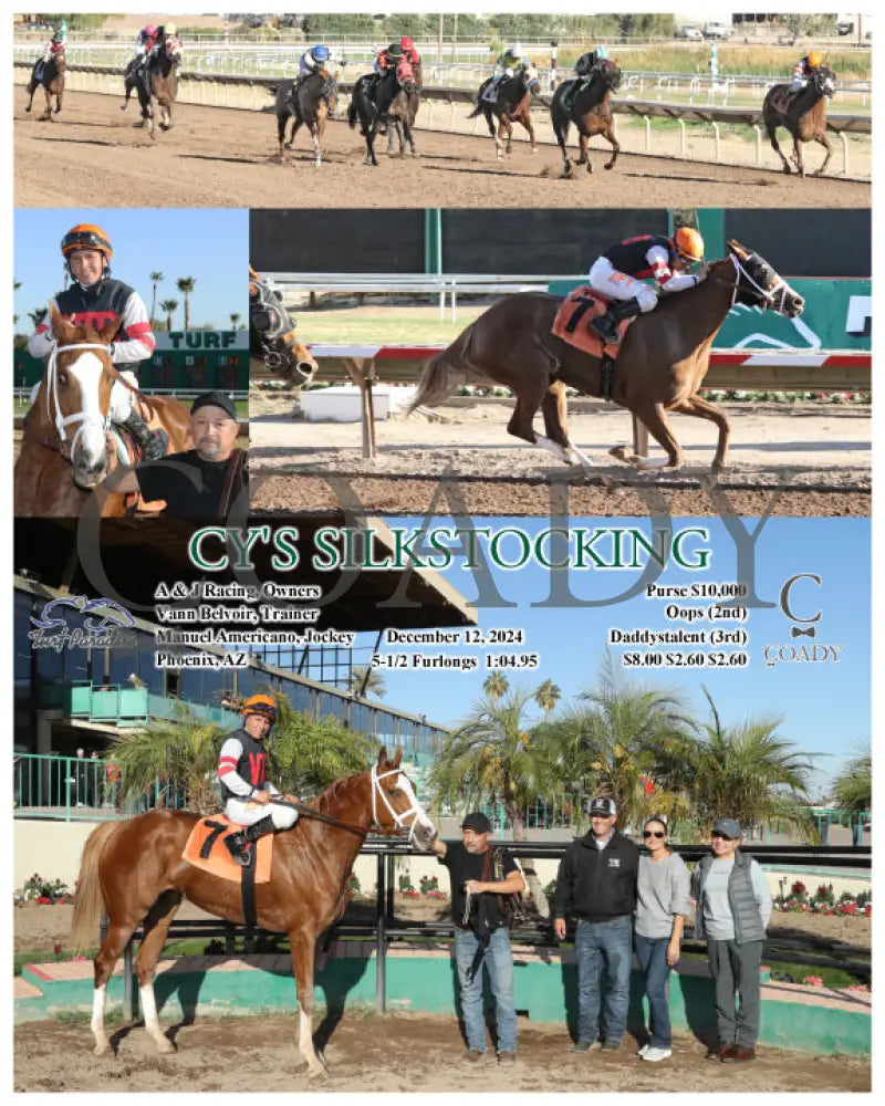 Cy’s Silkstocking - 12-12-24 R06 Tup Turf Paradise