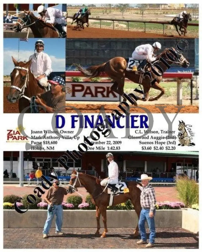 D Financier - 9 22 2009 Zia Park