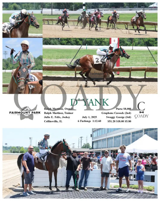 D’ YANK - 07-01-25 - R01 - FP Fanduel Sportsbook Horse Racing