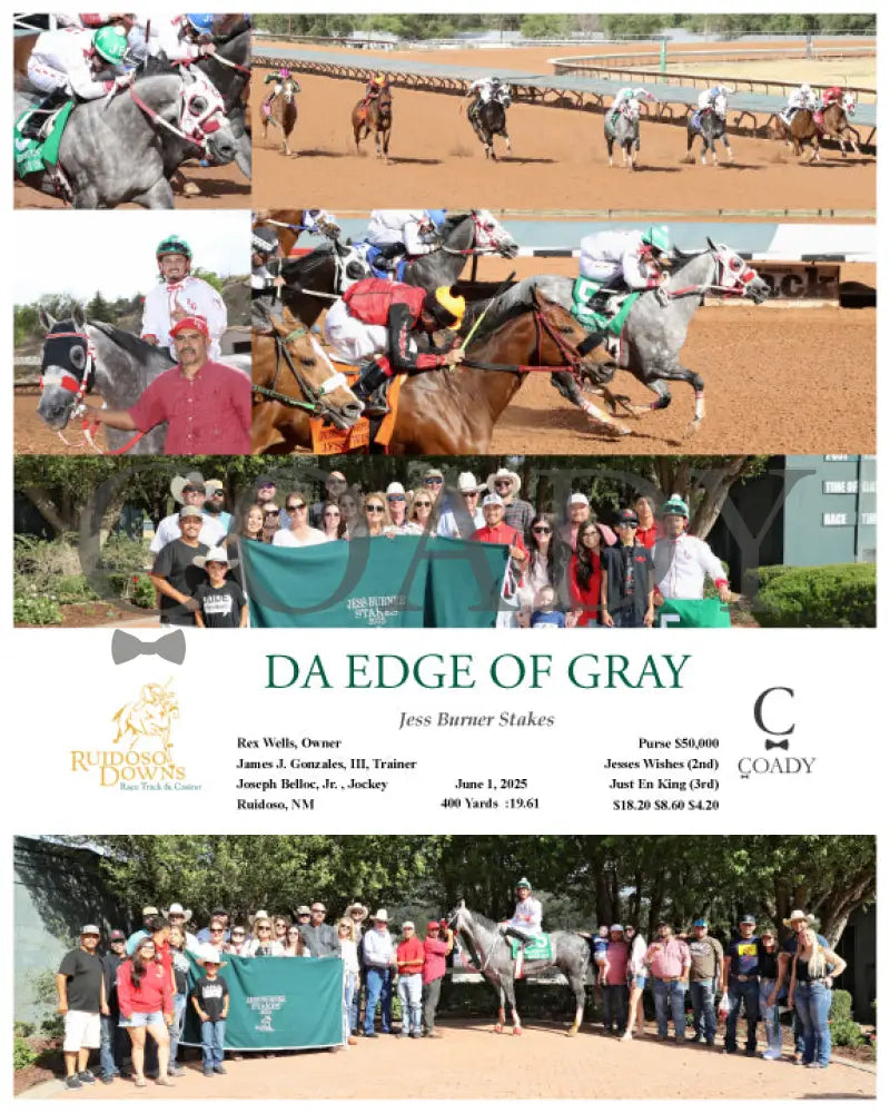 DA EDGE OF GRAY - Jess Burner Stakes - 06-01-25 - R10 - RUI Ruidoso Downs