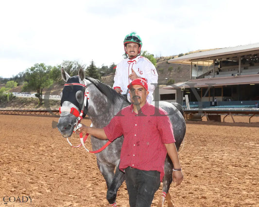 DA EDGE OF GRAY - Jess Burner Stakes - 06-01-25 - R10 - Ruidoso Downs - Return Shot - Victoria Salazar Ruidoso Downs