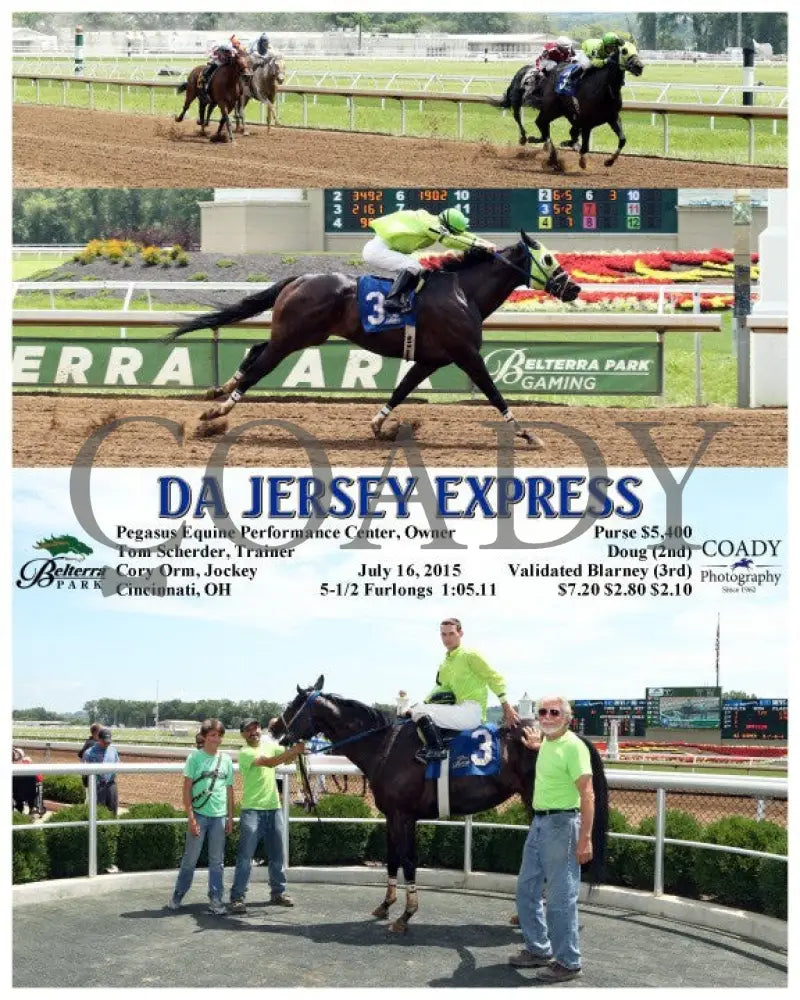 Da Jersey Express - 071615 Race 03 Btp Belterra Park