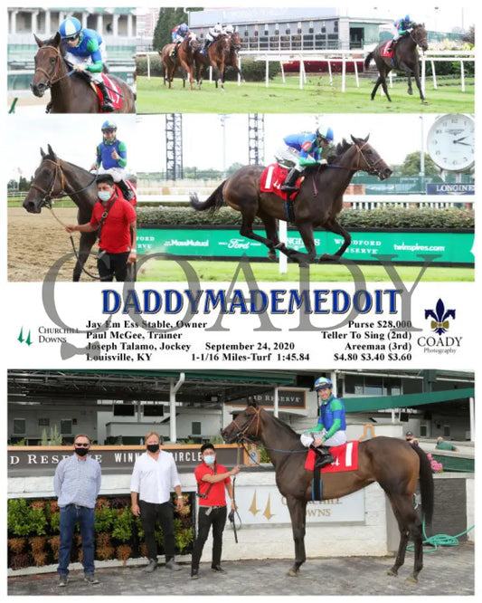 Daddymademedoit - 09-24-20 R04 Cd Churchill Downs