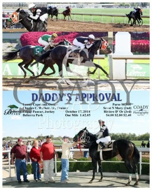 Daddy’s Approval - 101714 Race 03 Btp Belterra Park