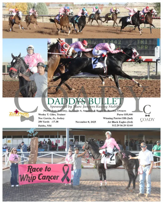 DADDYS BULLET - Sponsored by Marc Jungers Racing Stables - 11-08-25 - R09 - ZIA Zia Park