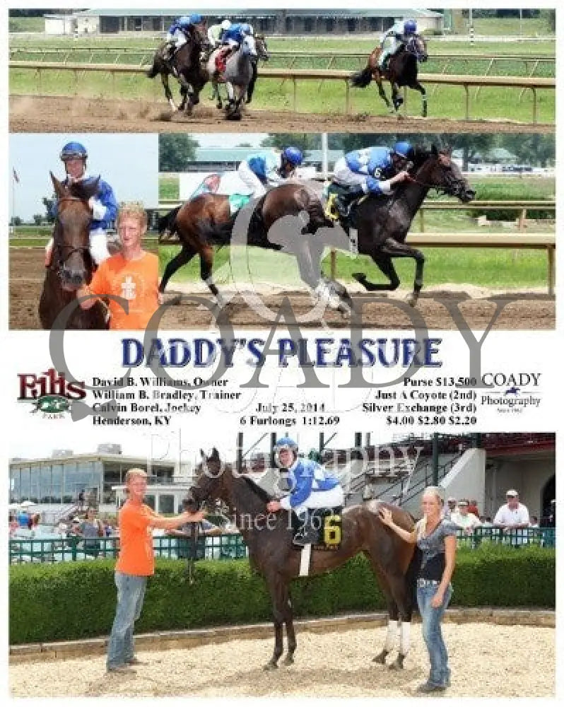 Daddy’s Pleasure - 072514 Race 03 Elp Ellis Park