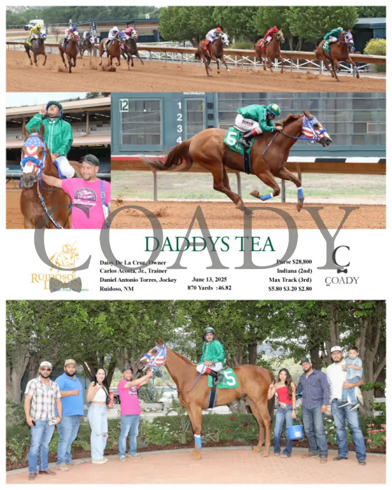 DADDYS TEA - 06-13-25 - R01 - RUI Ruidoso Downs