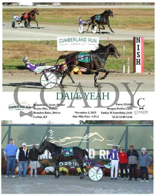 DALE YEAH - 110325 - Race 08 - CMR Presque Isle Downs