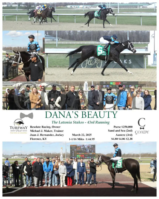 DANA'S BEAUTY - The 43rd Running of THE LATONIA STAKES - 03-22-25 - R07 - TP - Coady Media - Kurtis Coady Photography