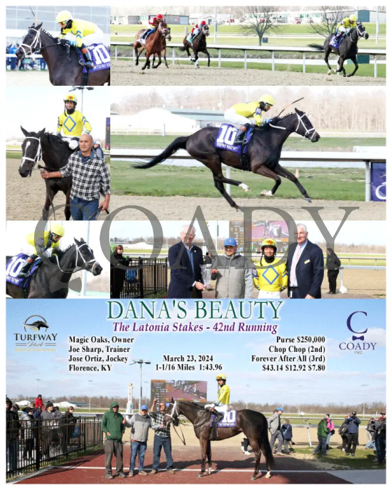 Dana’s Beauty - The Latonia Stakes 42Nd Running 03 - 23 - 24 R09 Tp Turfway Park