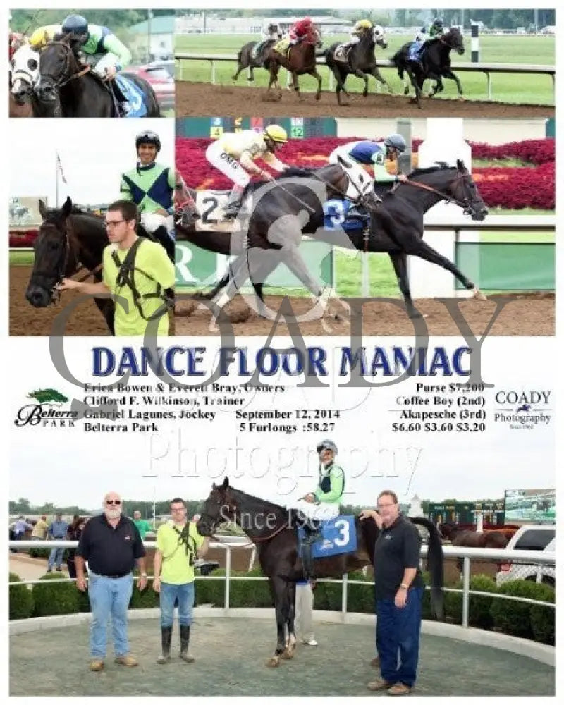 Dance Floor Maniac - 091214 Race 04 Btp Belterra Park