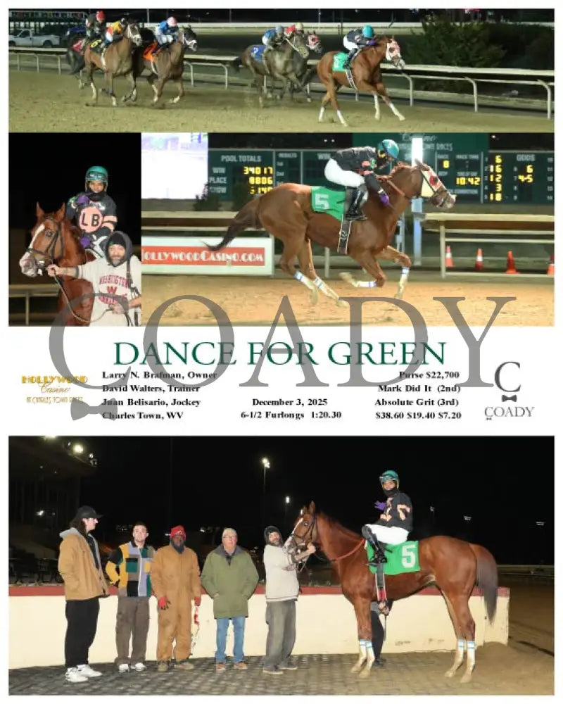DANCE FOR GREEN - 12-03-25 - R08 - CT Hollywood Casino at Charles Town Races