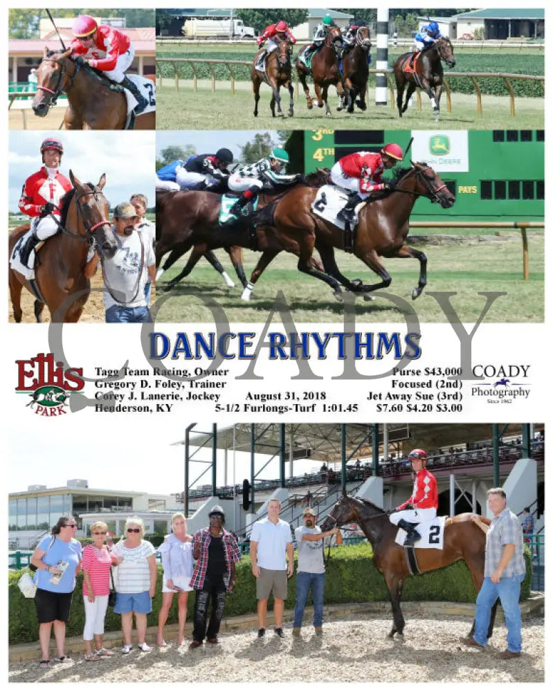 Dance Rhythms - 083118 Race 04 Elp Ellis Park