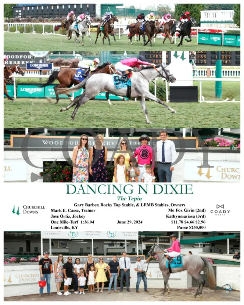 Dancing N Dixie - The Tepin 06-29-24 R12 Cd Churchill Downs