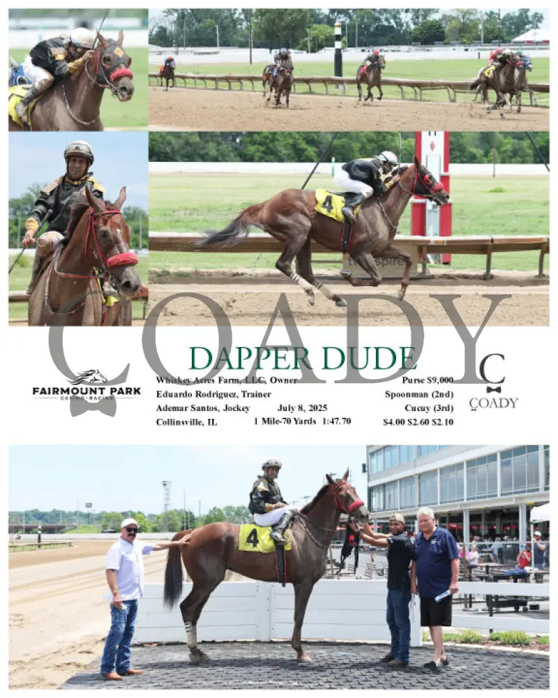 DAPPER DUDE - 07-08-25 - R01 - FP Fanduel Sportsbook Horse Racing