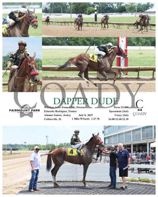 DAPPER DUDE - 07-08-25 - R01 - FP Fanduel Sportsbook Horse Racing