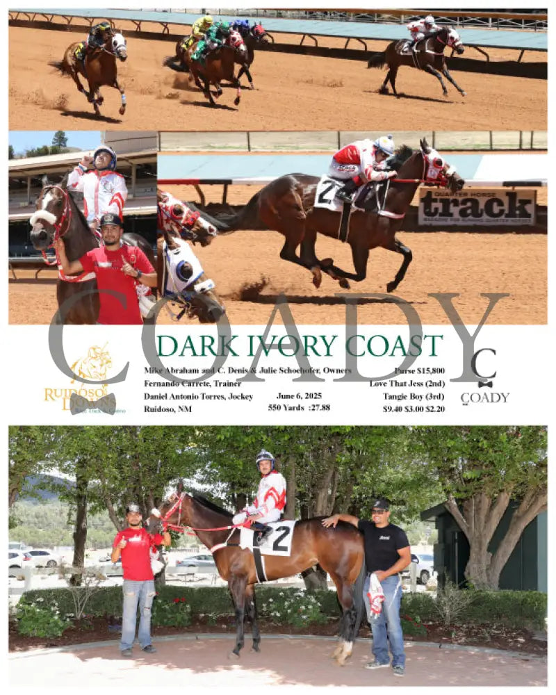 DARK IVORY COAST - 06-06-25 - R03 - RUI Ruidoso Downs