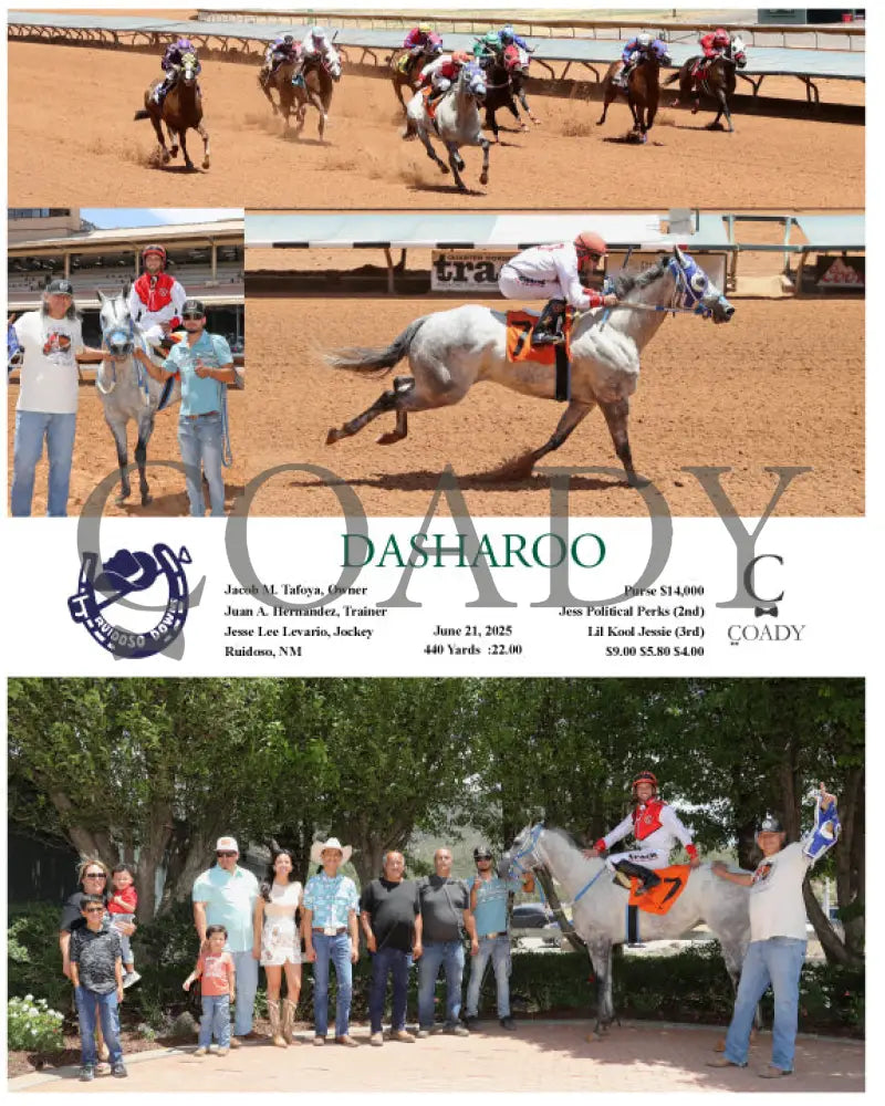 DASHAROO - 06-21-25 - R03 - RUI Ruidoso Downs