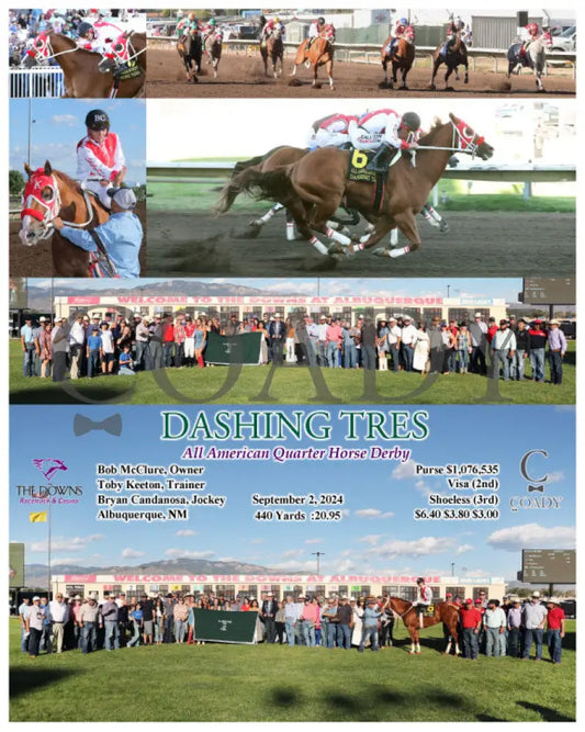 Dashing Tres - All American Quarter Horse Derby 09-02-24 R10 Alb Downs At Albuquerque