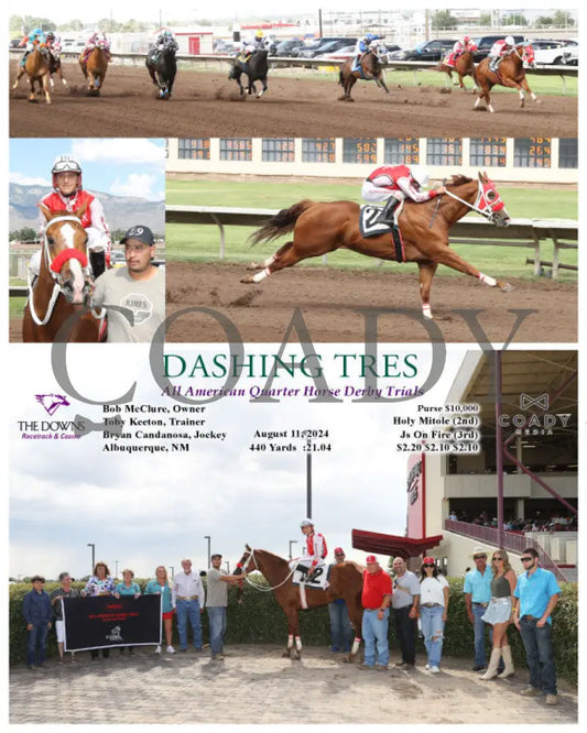 Dashing Tres - All American Quarter Horse Derby Trials 08-11-24 R09 Alb Downs At Albuquerque
