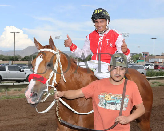 Dashing Tres - Rainbow Quarter Horse Derby G1 07-27-24 R11 The Downs At Albuquerque Return Shot 3