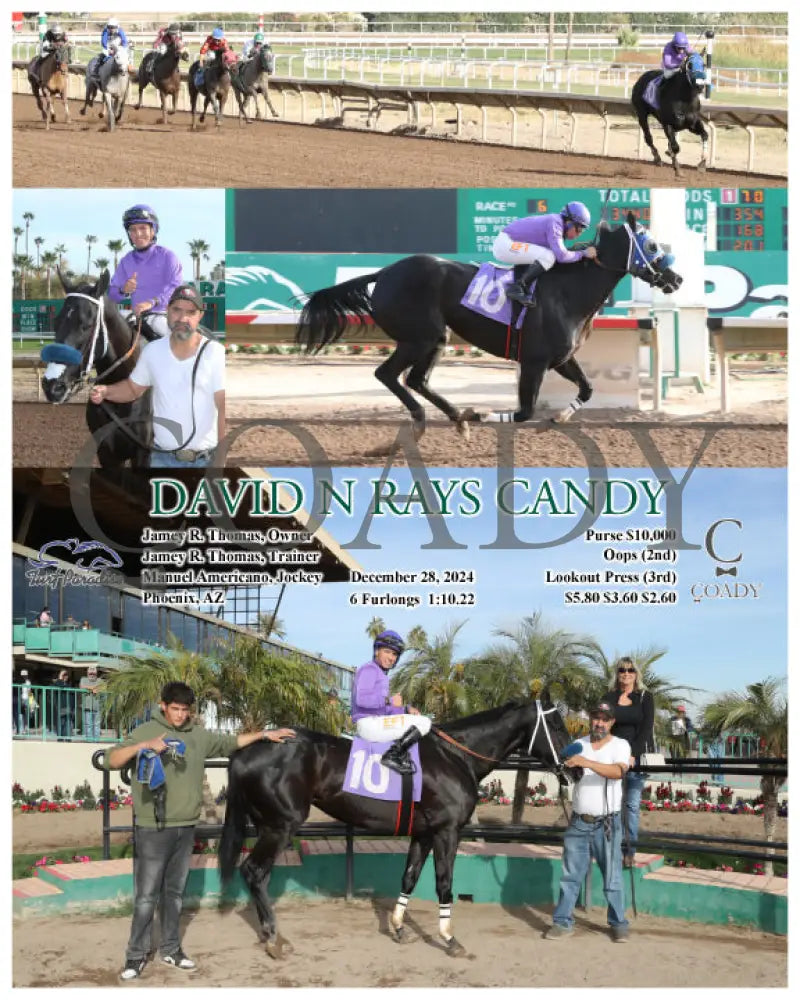 David N Rays Candy - 12-28-24 R06 Tup Turf Paradise
