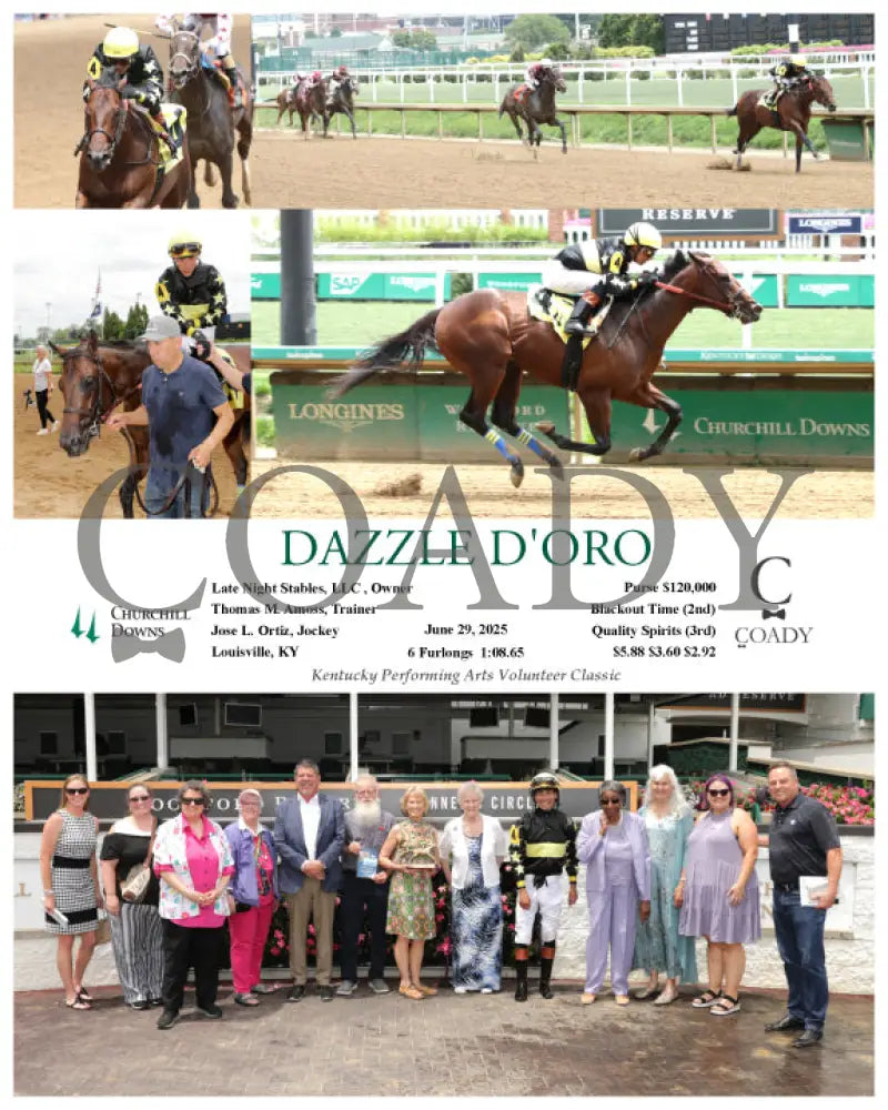 DAZZLE D’ORO - 062925 - Race 04 - CD - G Churchill Downs