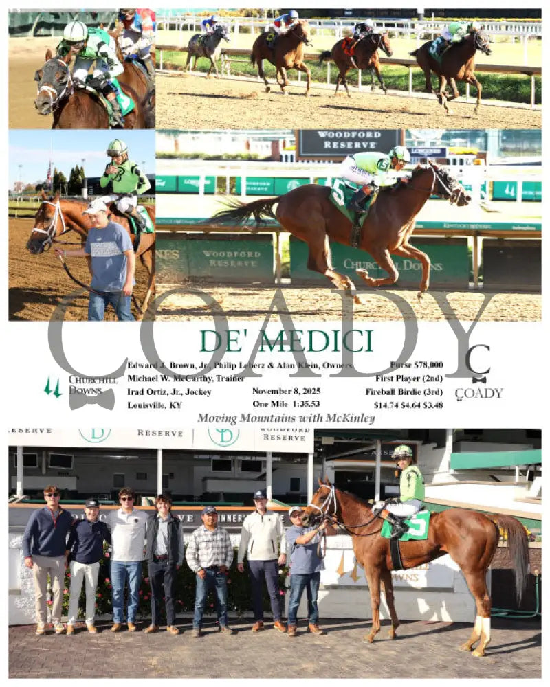 DE’ MEDICI - 11-08-25 - R04 - CD Churchill Downs