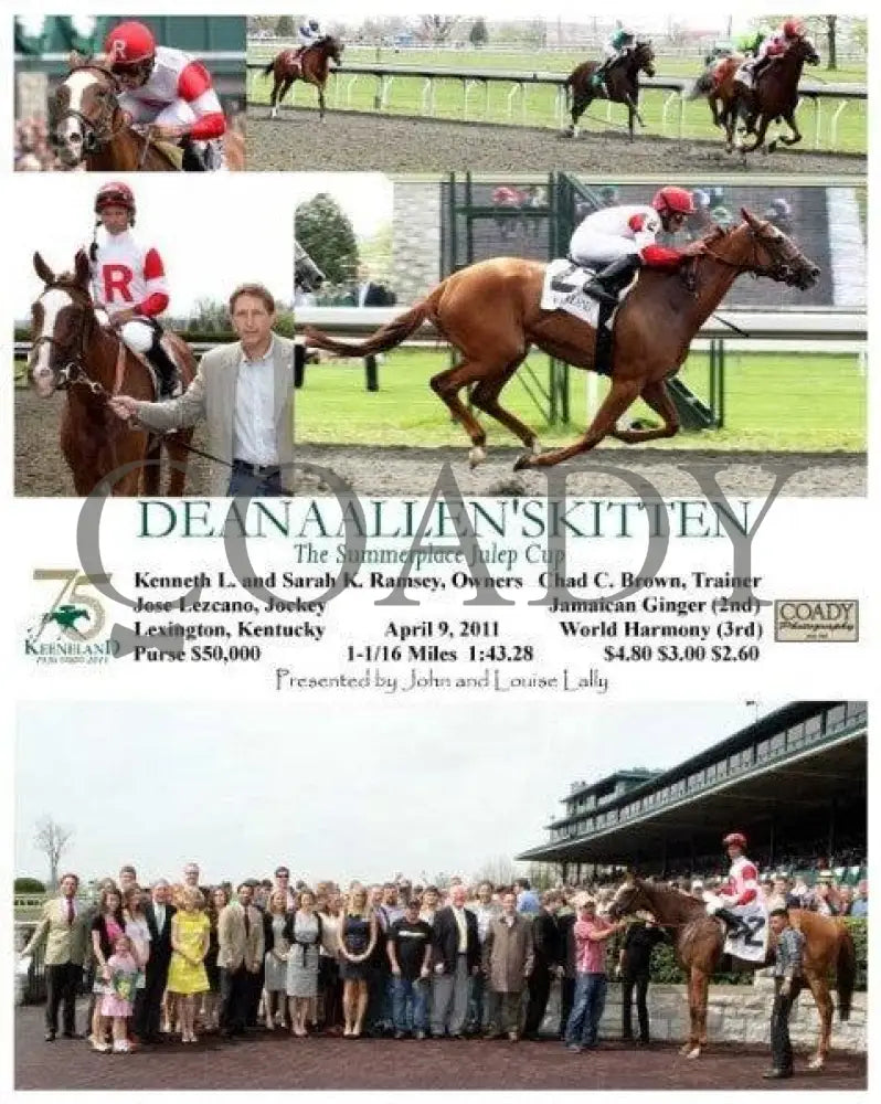Deanaallen’skitten - 040911 Race 04 Keeneland