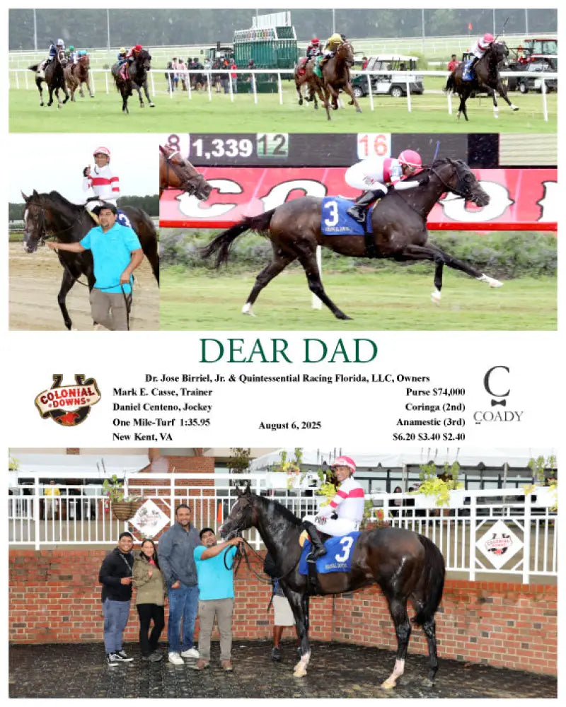 DEAR DAD - 08-06-25 - R08 - CNL Colonial Downs