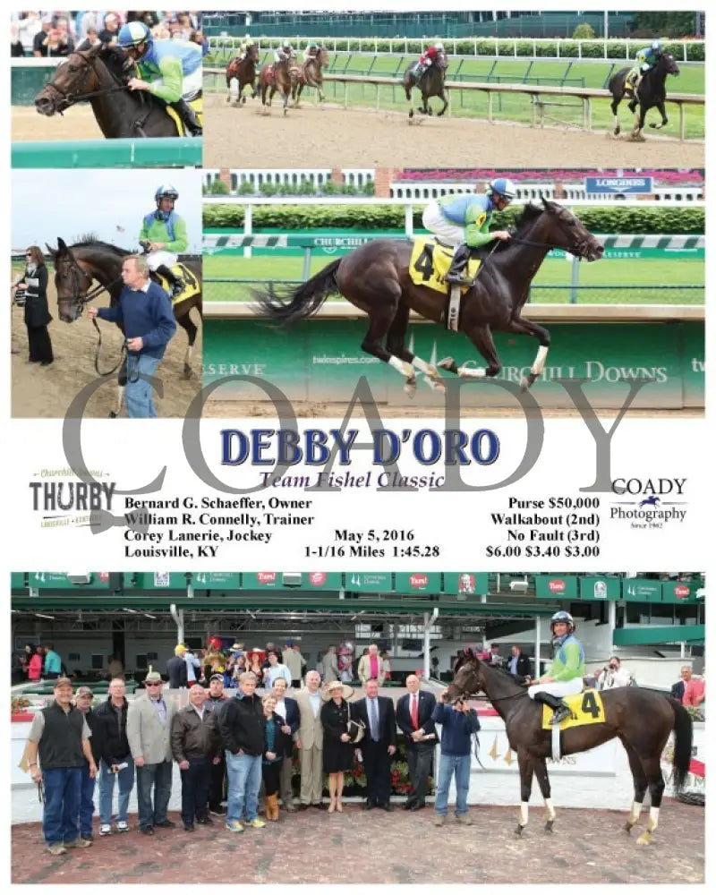 Debby D’oro - 050516 Race 09 Cd Churchill Downs