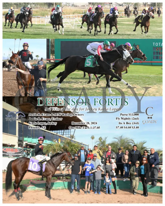 Defensor Fortis - 3Rd Win Of The Day For Jockey Karlo Lopez! 12-28-24 R05 Tup Turf Paradise
