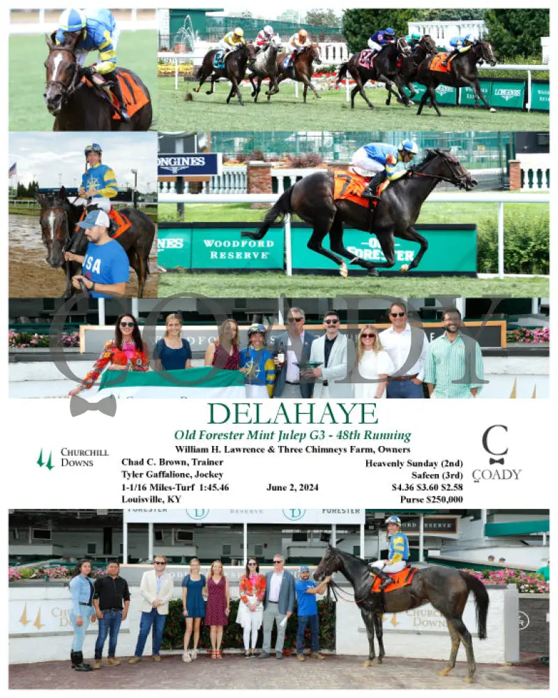 Delahaye - Old Forester Mint Julep G3 48Th Running 06-02-24 R07 Cd Churchill Downs
